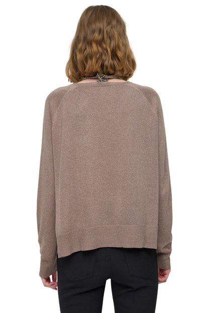 Langarmpullover mit Rundhalsausschnitt
