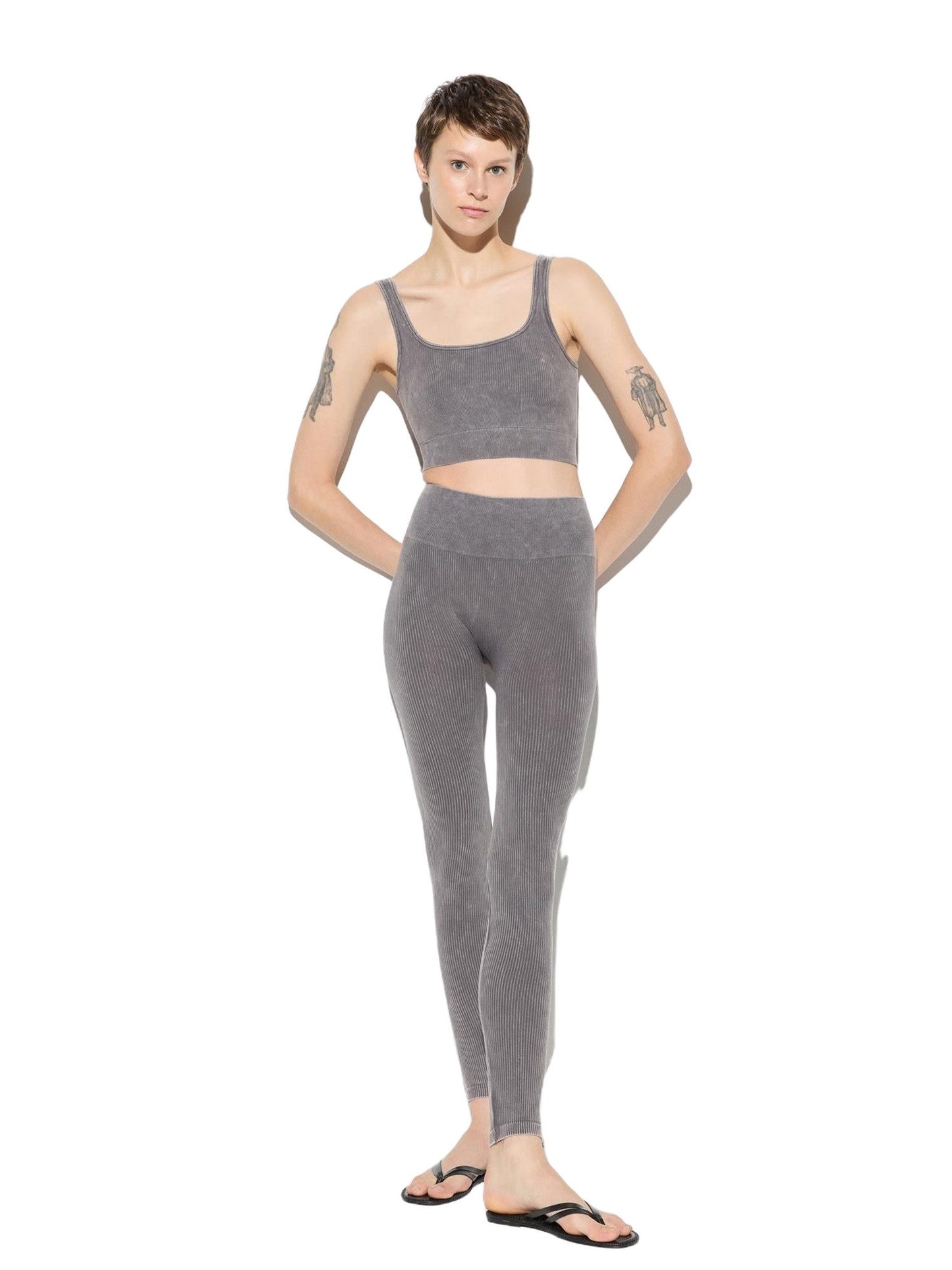 Sportleggings mit hohem Bund