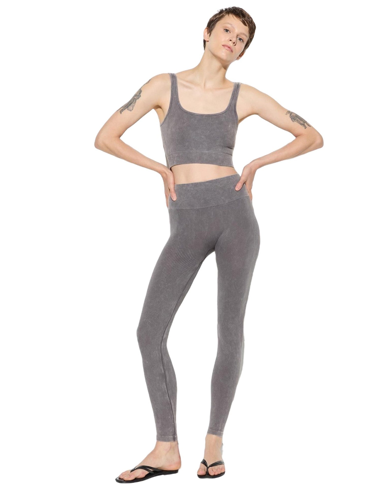Sportleggings mit hohem Bund