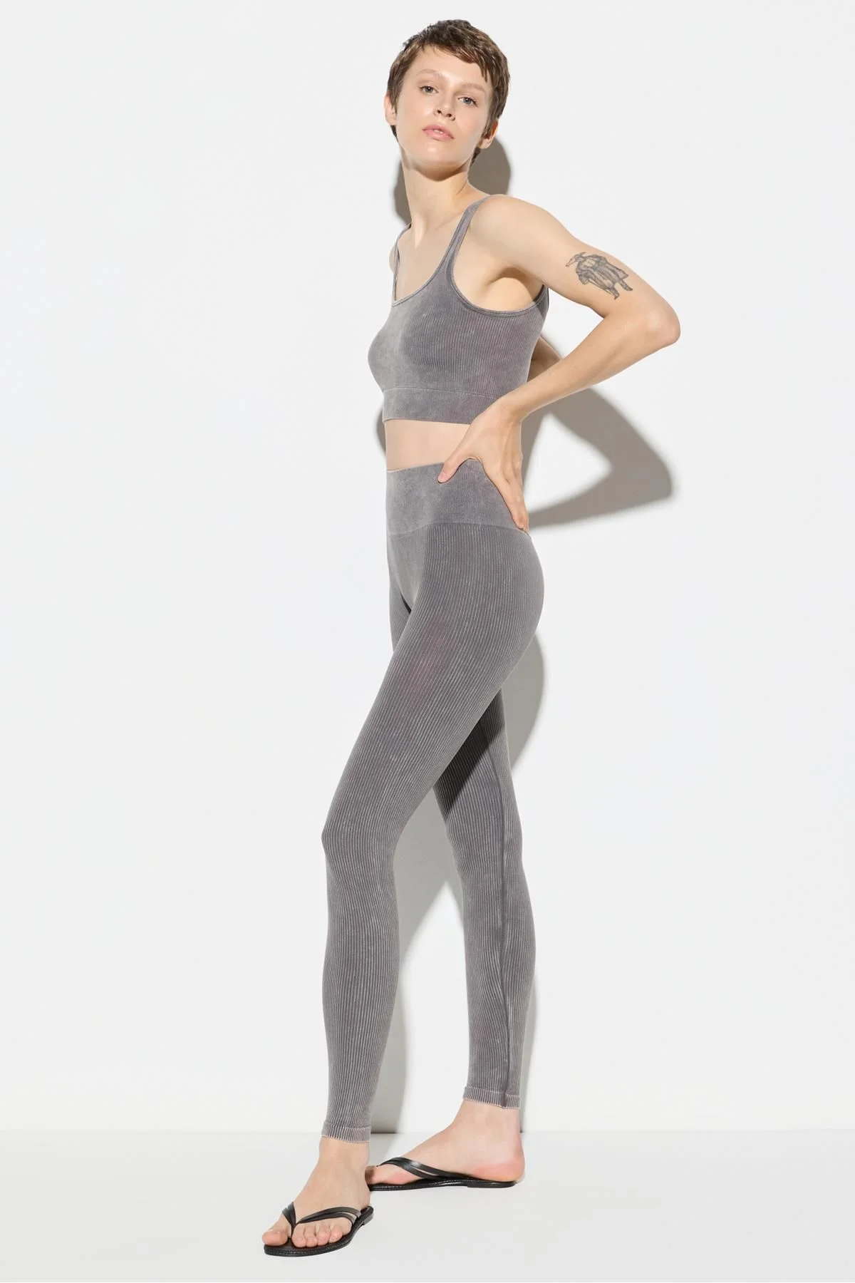 Sportleggings mit hohem Bund