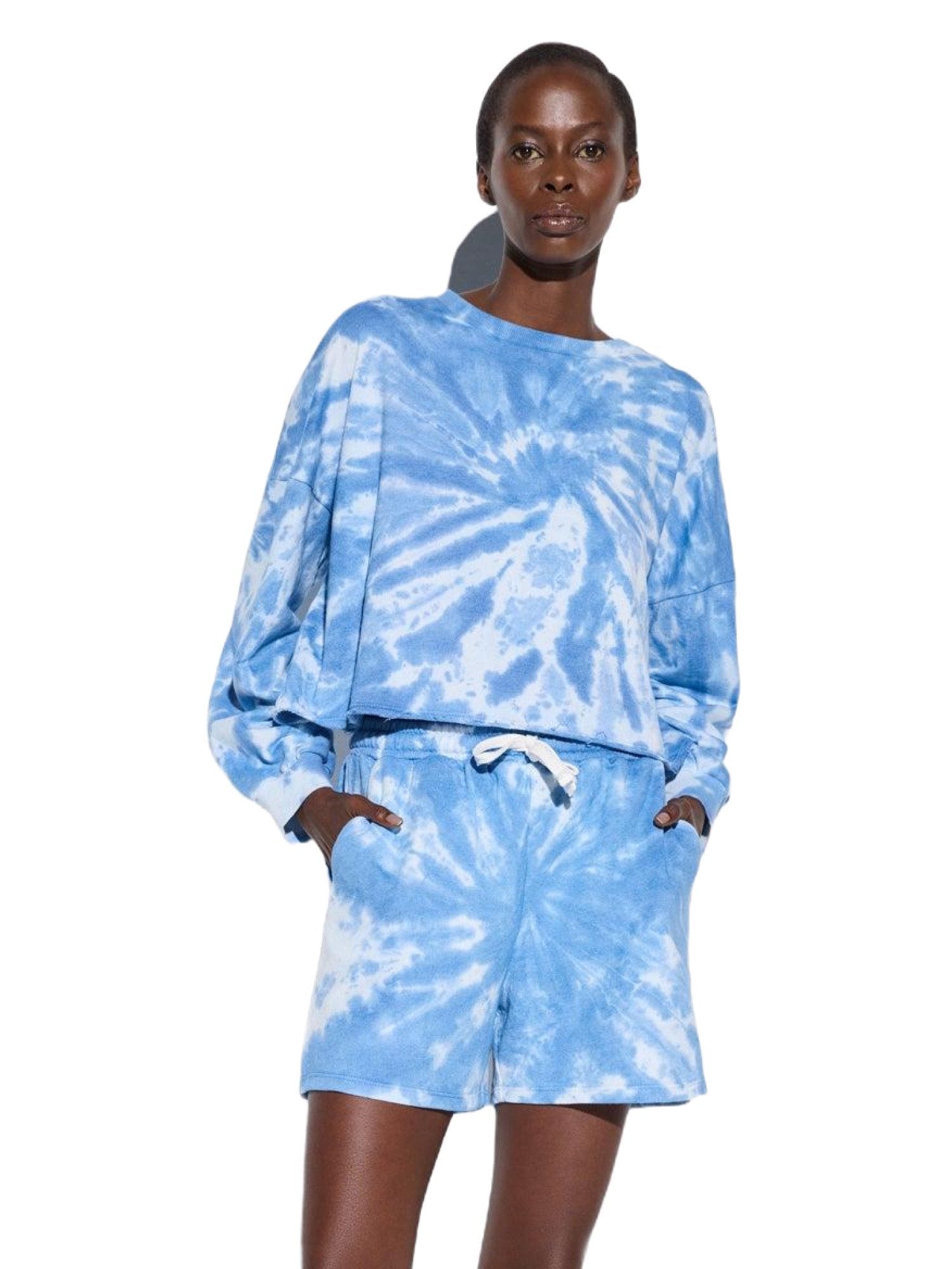 Langarm-Sweatshirt mit Rundhalsausschnitt