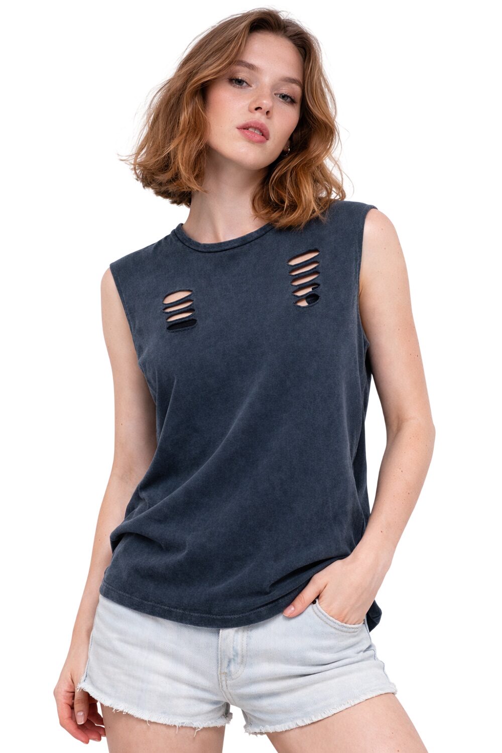 Ärmelloses T-Shirt