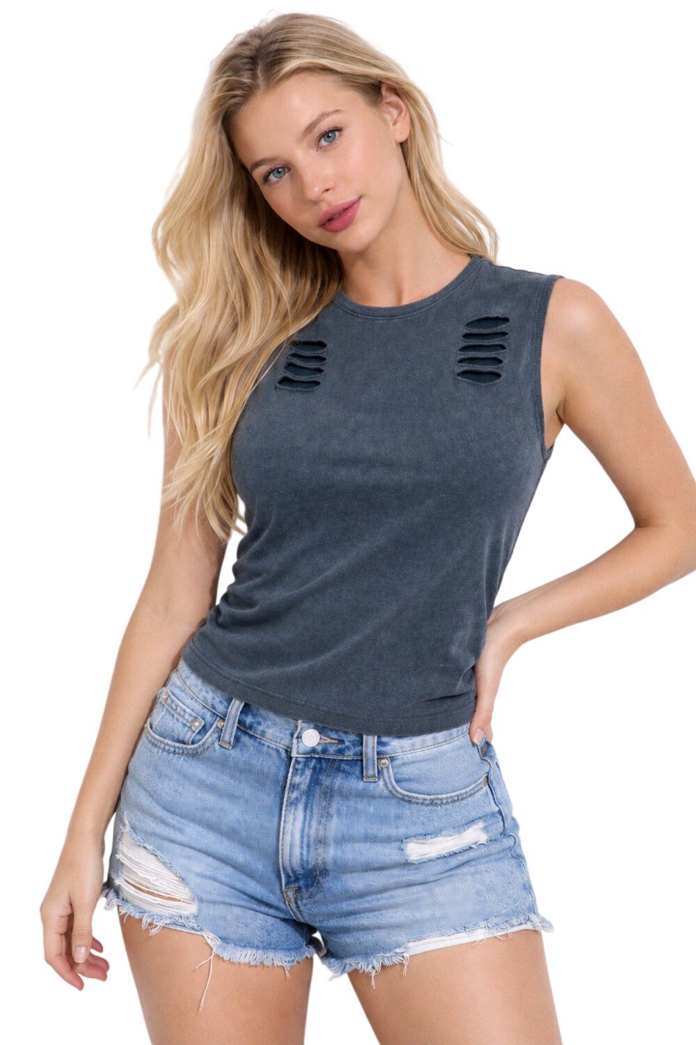 Ärmelloses T-Shirt