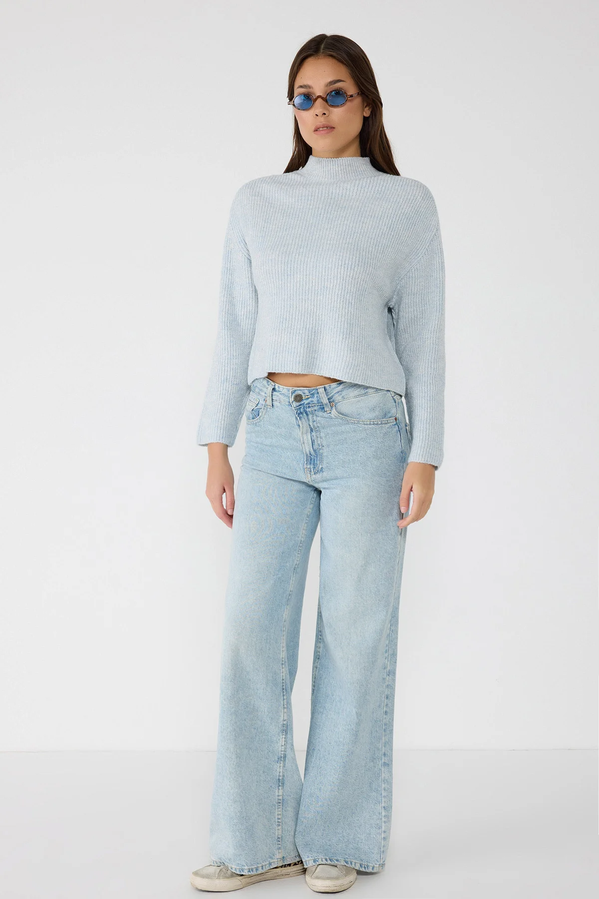 Halbrollkragenpullover