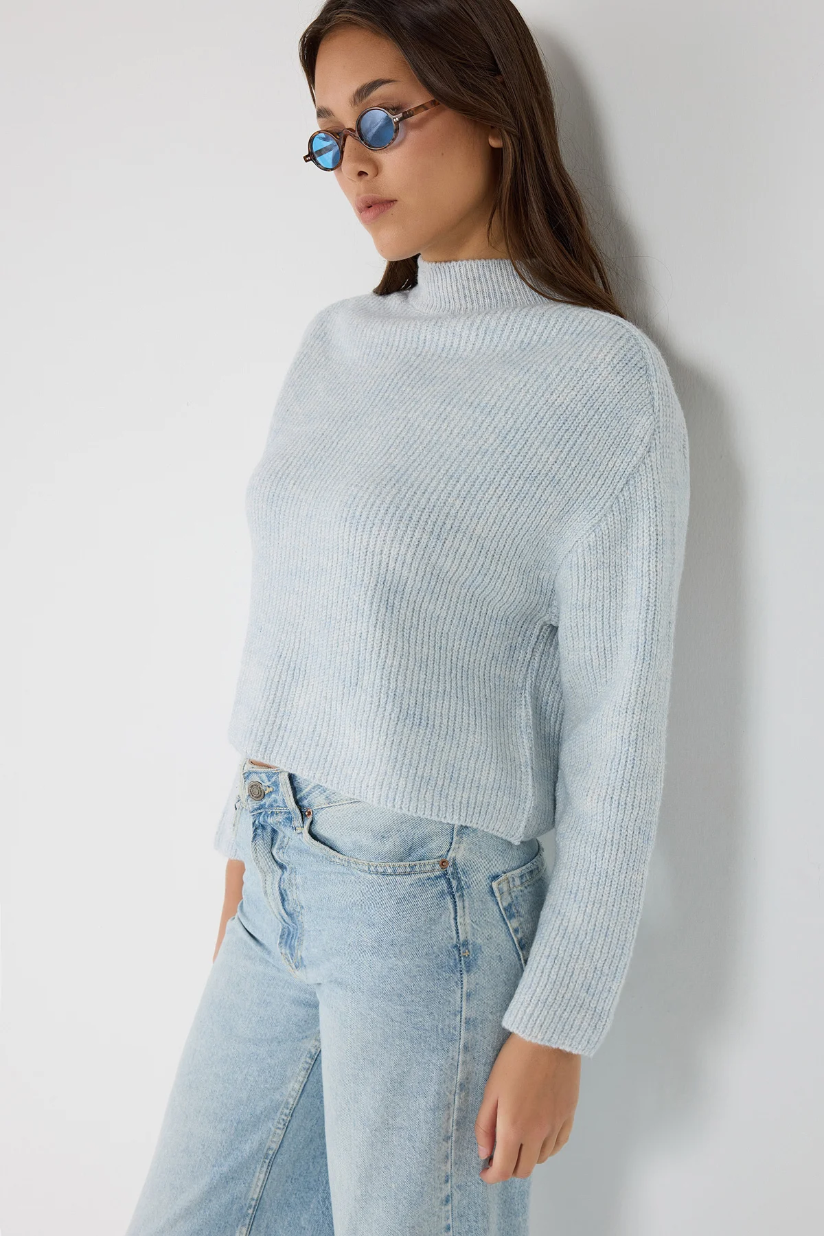 Halbrollkragenpullover