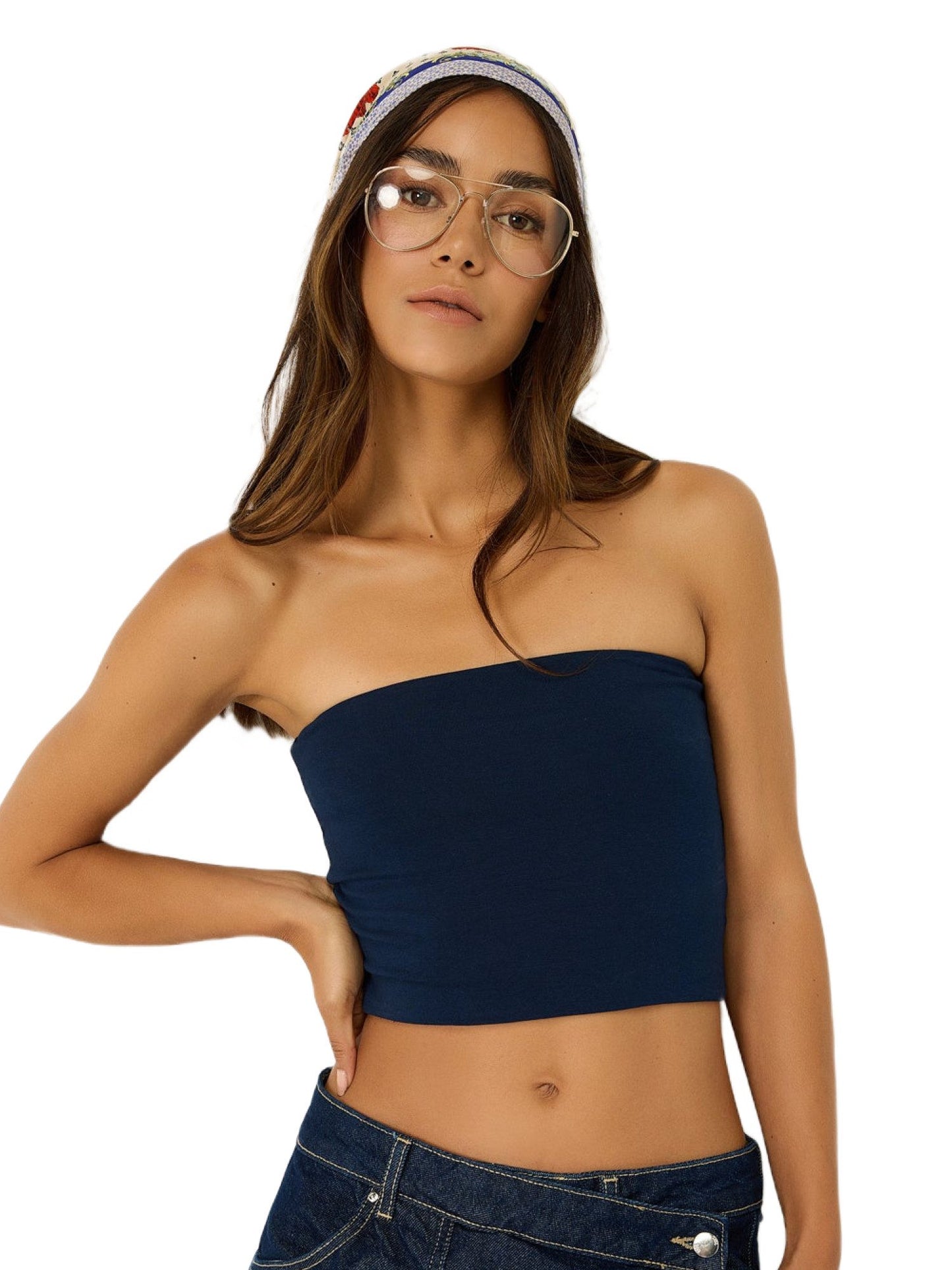 trägerlose Bluse