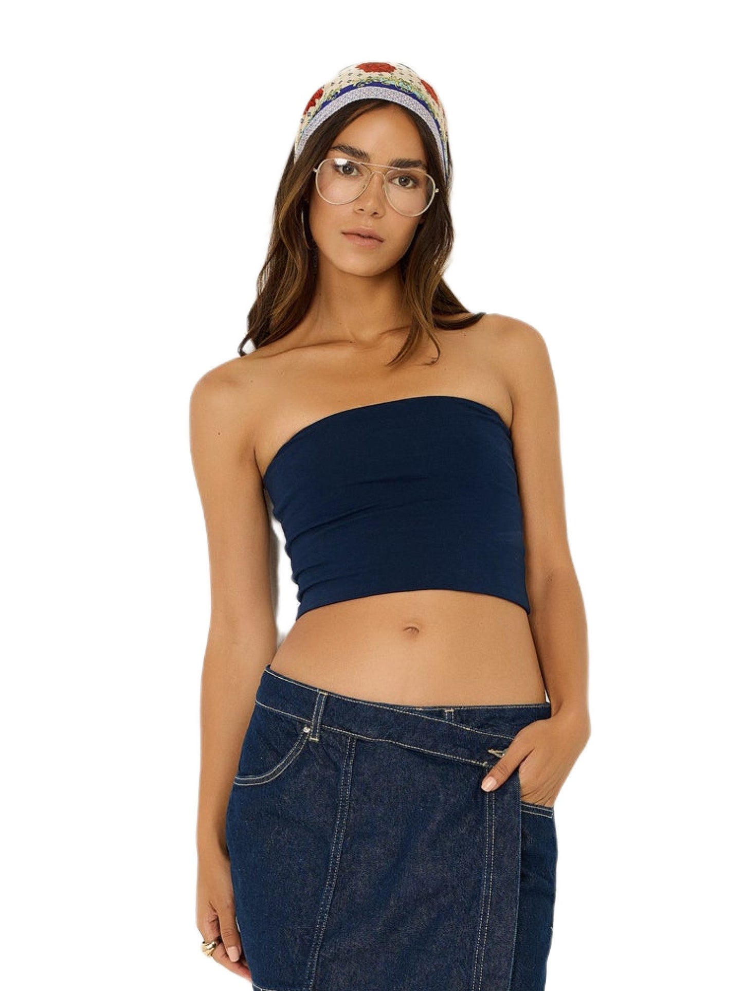 trägerlose Bluse