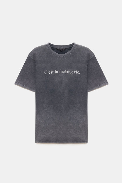 Bedrucktes Basic-T-Shirt