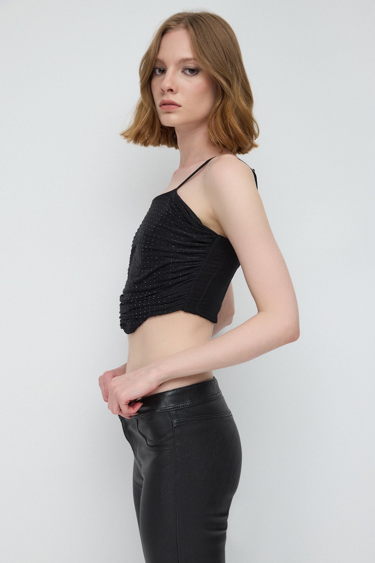 Stone Coated Crop Top
