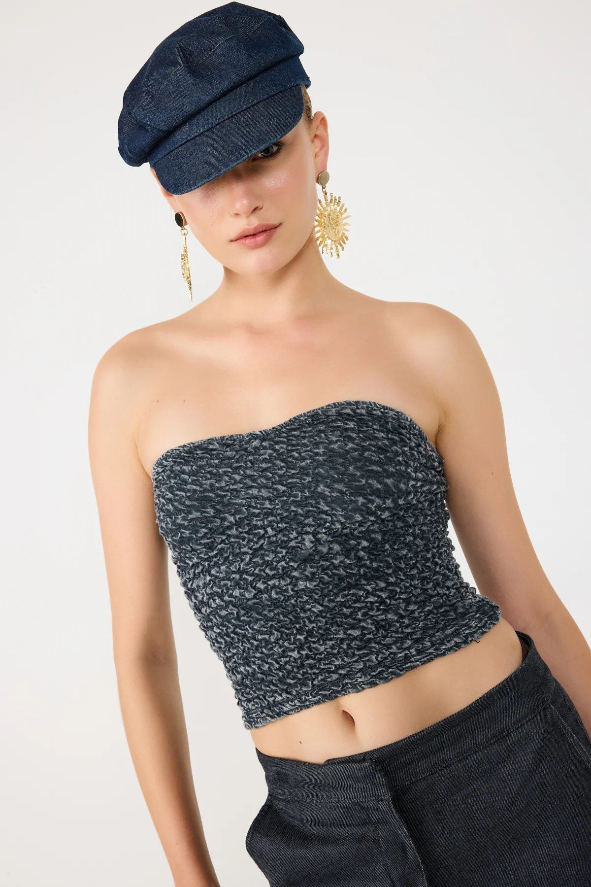 trägerlose Bluse