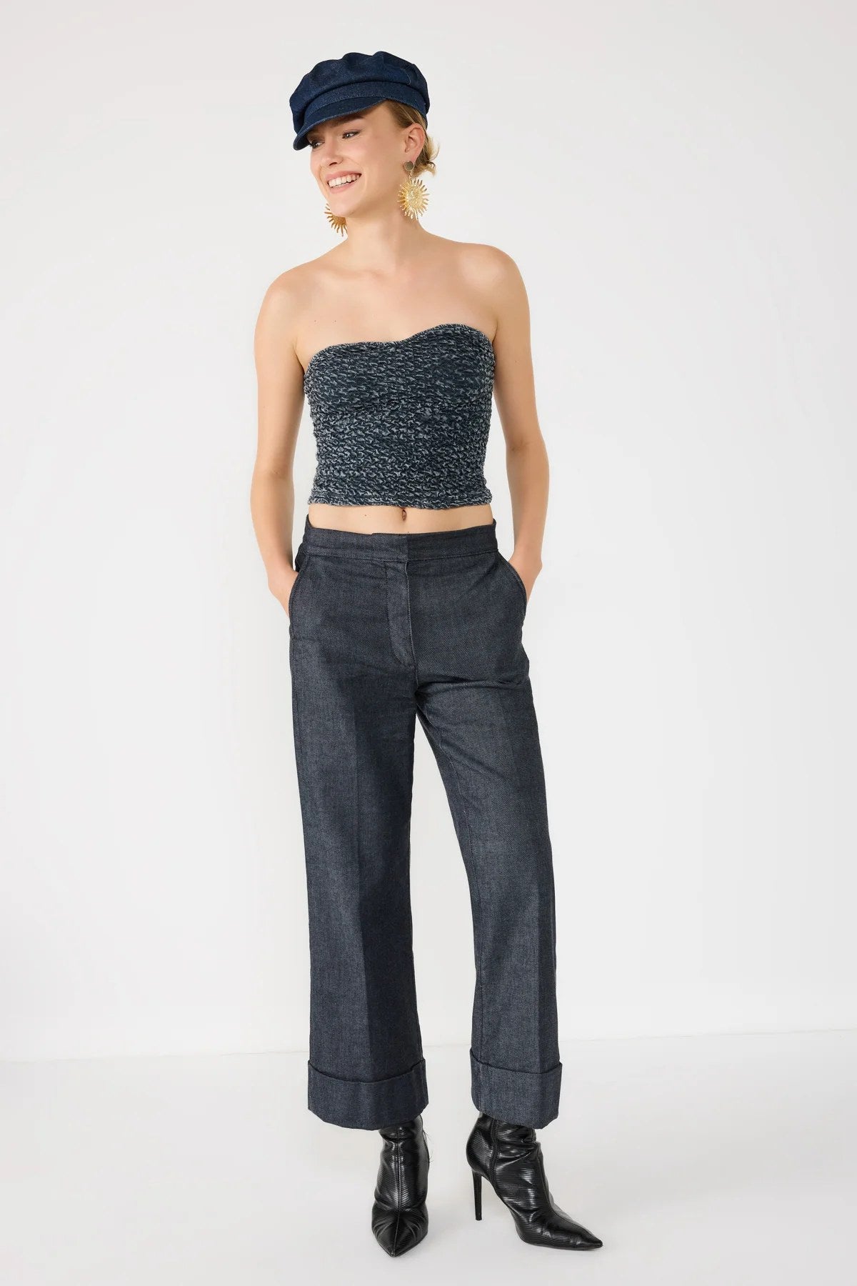 trägerlose Bluse