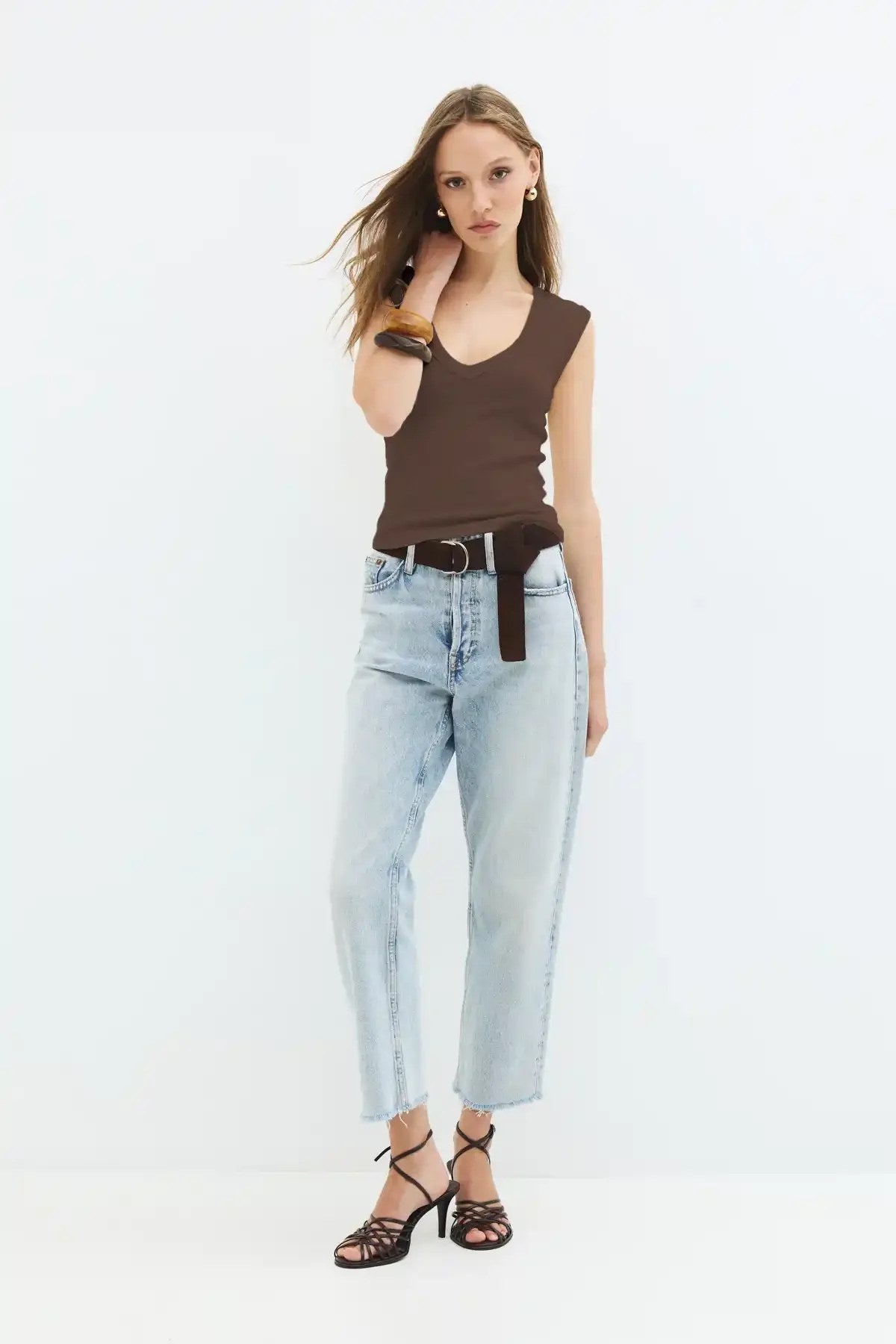 Ärmellose Bluse