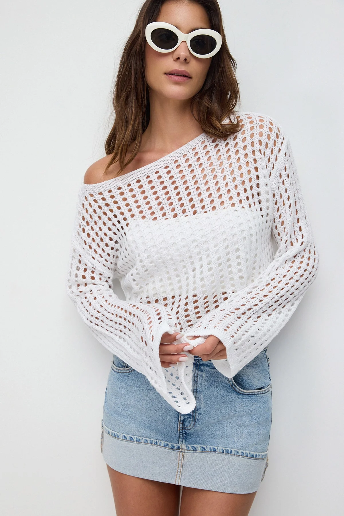 Langärmelige Bluse