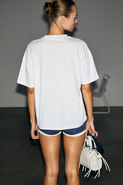 WUNA Bedrucktes Bio-Baumwoll-Shirt