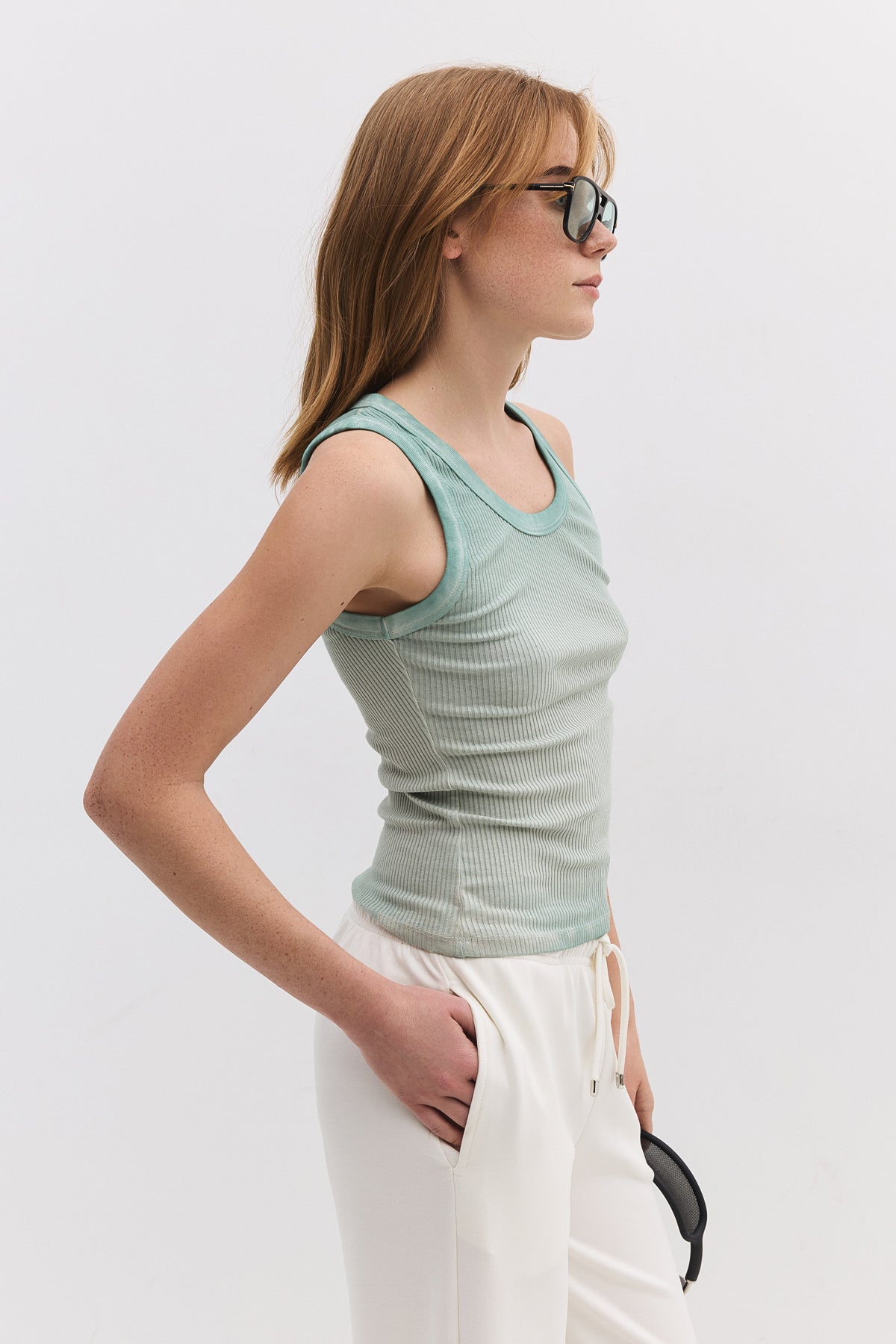 ärmellose Bluse