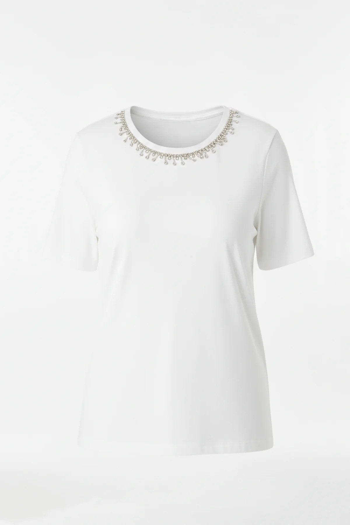 Kristallstein-Verzierte T-Shirt