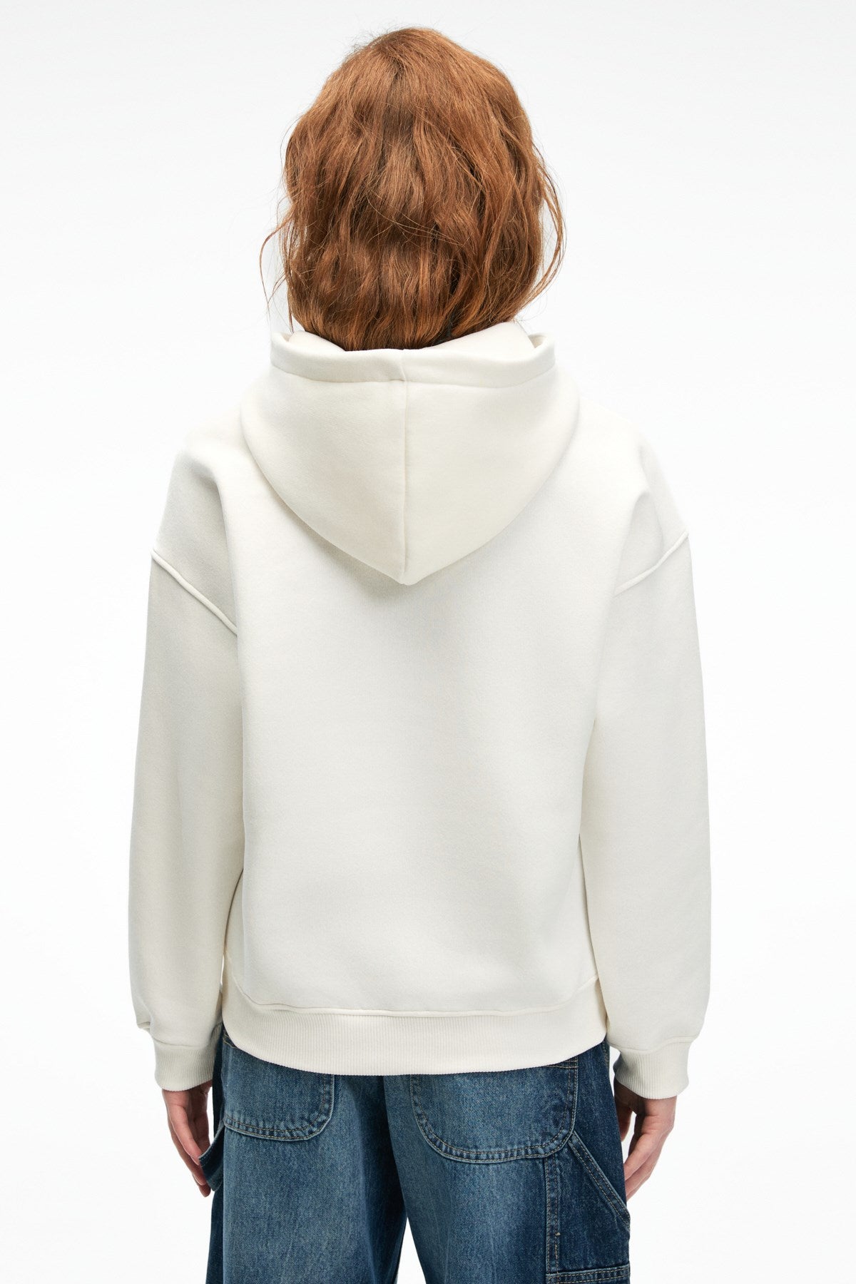 ETHIQUET YANMESA Damen Oversized Kapuzensweatshirt Weiß