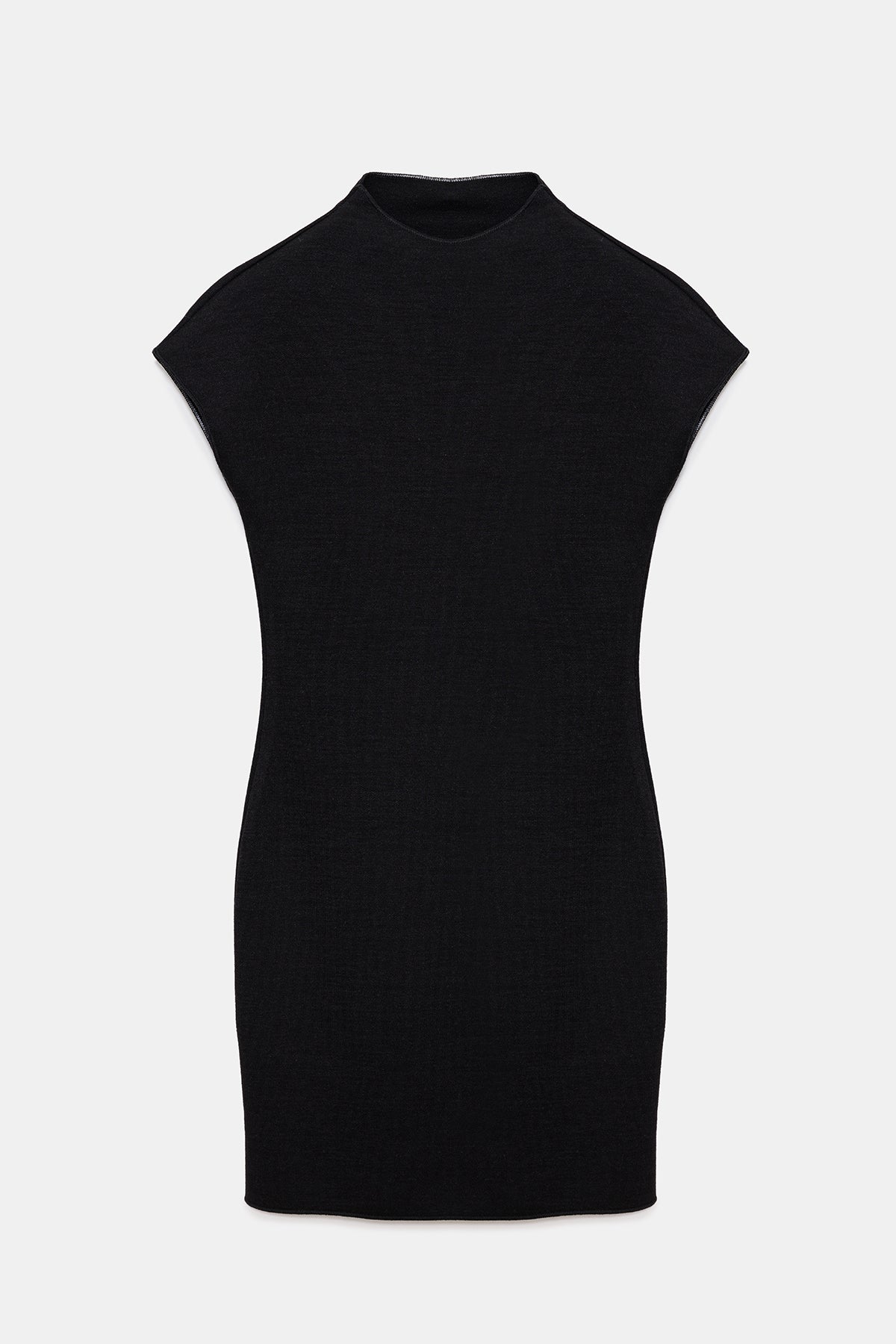 Minikleid mit halbem Rollkragen