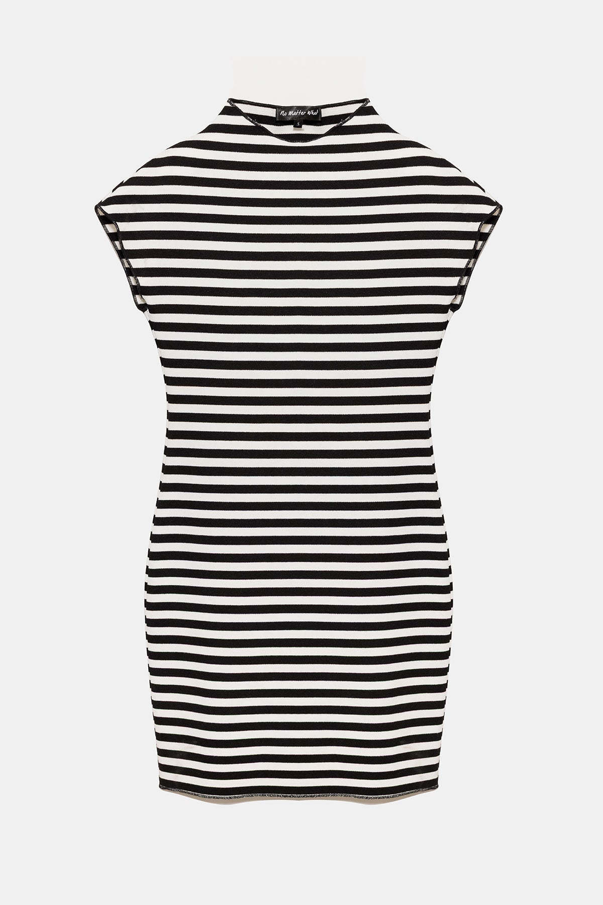 Minikleid mit halbem Rollkragen