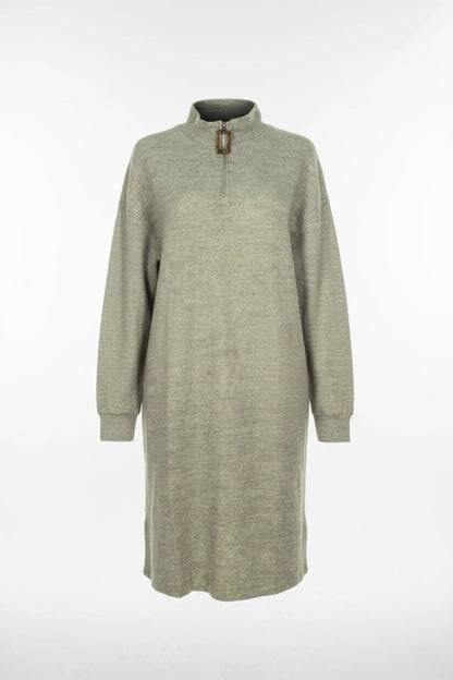 Kleid mit halbem Reißverschluss
