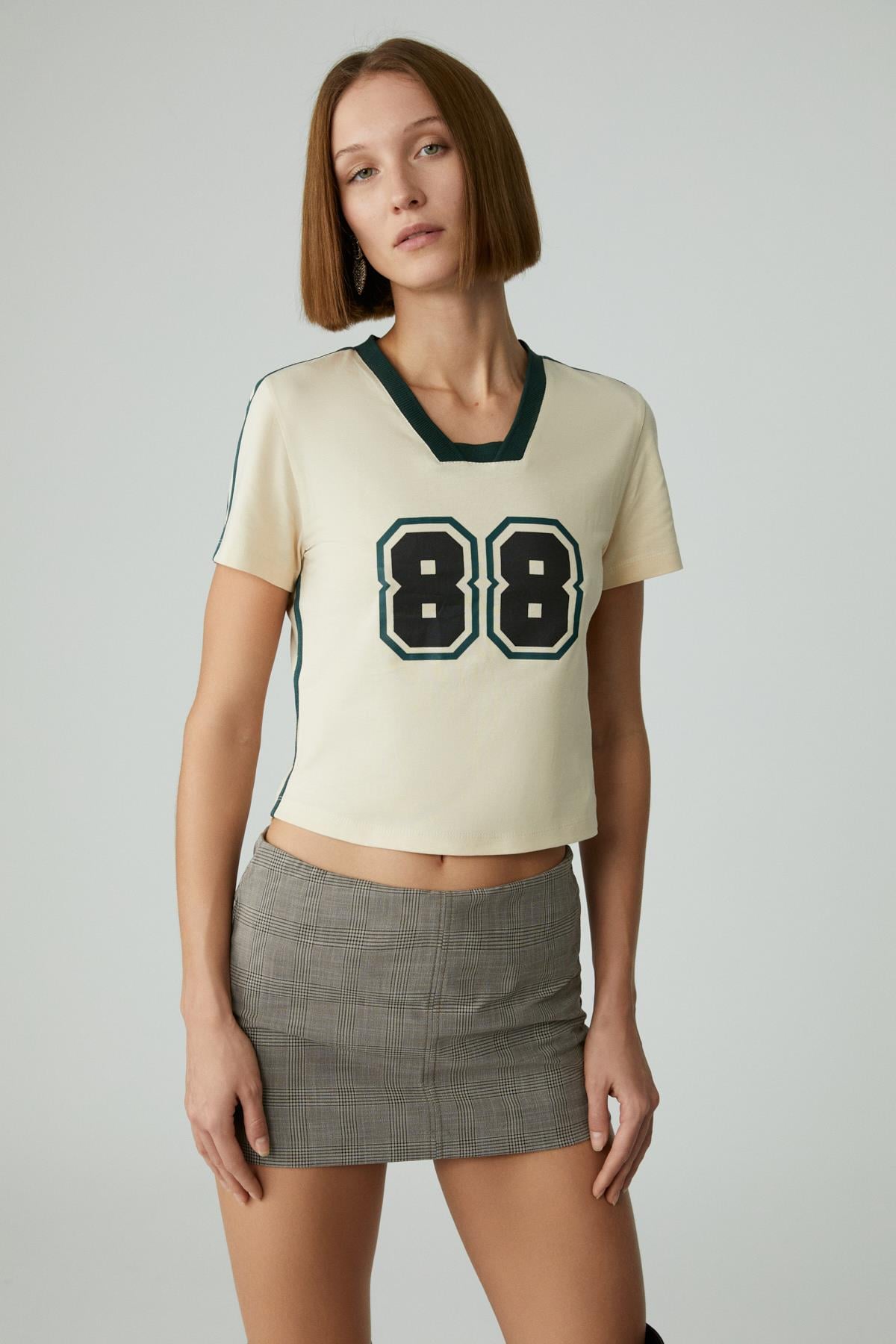 YEIDY Damen Asymmetrisches T-Shirt