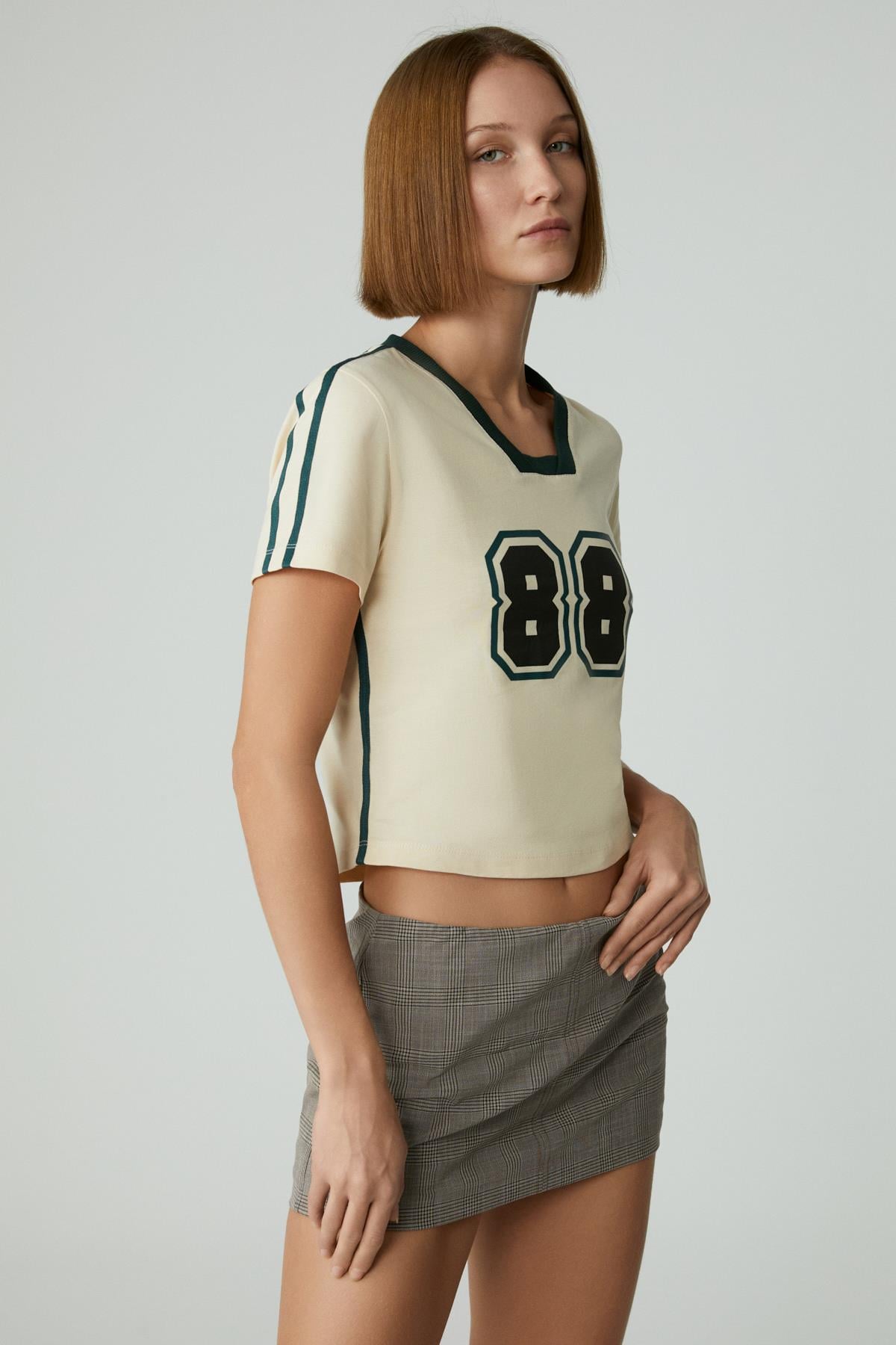 YEIDY Damen Asymmetrisches T-Shirt