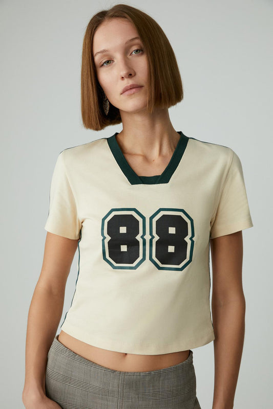 YEIDY Damen Asymmetrisches T-Shirt