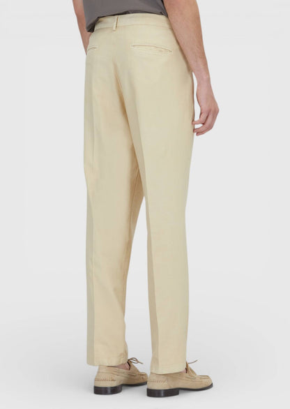Gelbe Velours Regular Fit Freizeithose