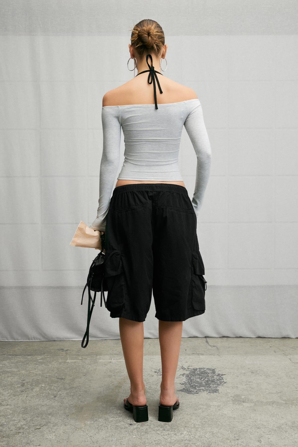 Damen Bluse mit Kontrastbesatz