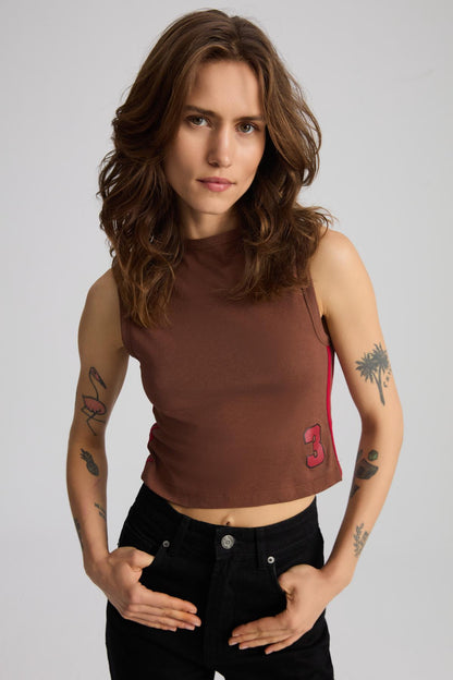 YESLIN Damen Bio-Baumwoll-Crop-Shirt