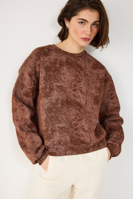 Sweatshirt mit Rundhalsausschnitt