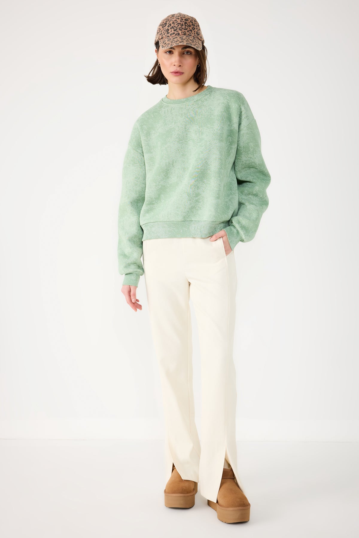 Sweatshirt mit Rundhalsausschnitt