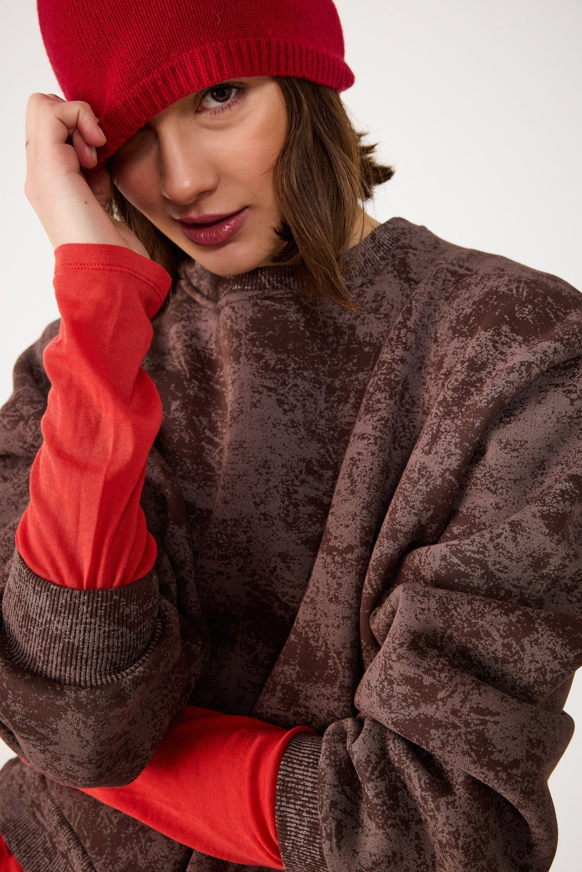 Sweatshirt mit Rundhalsausschnitt