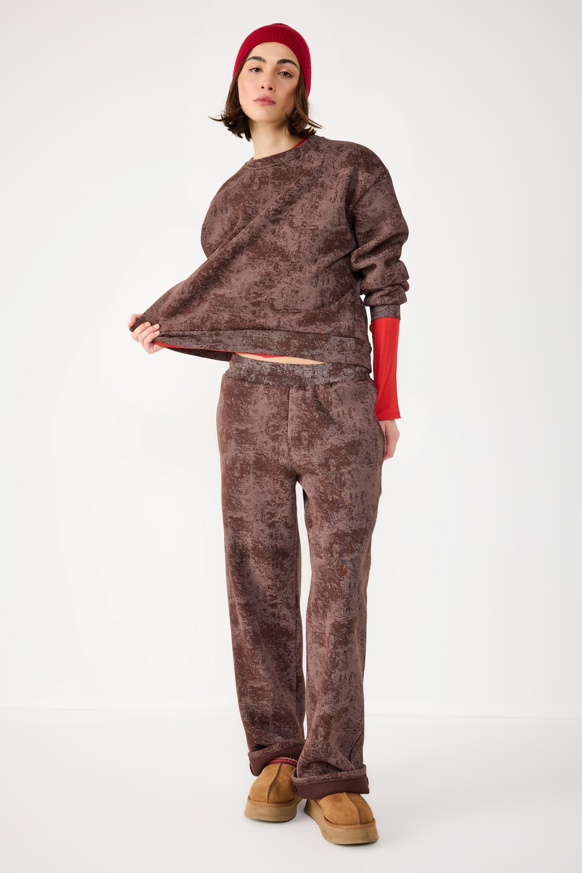 Sweatshirt mit Rundhalsausschnitt