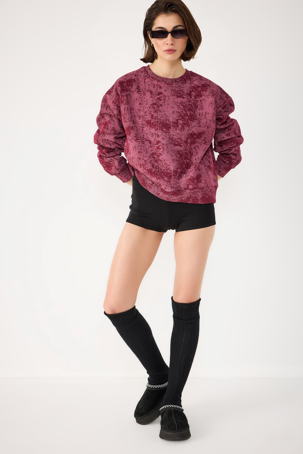 Sweatshirt mit Rundhalsausschnitt