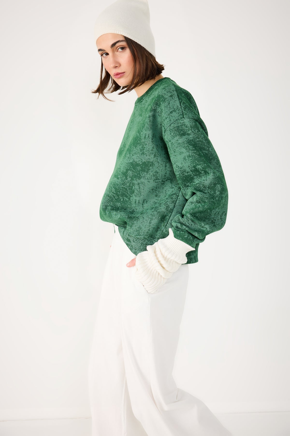 Sweatshirt mit Rundhalsausschnitt
