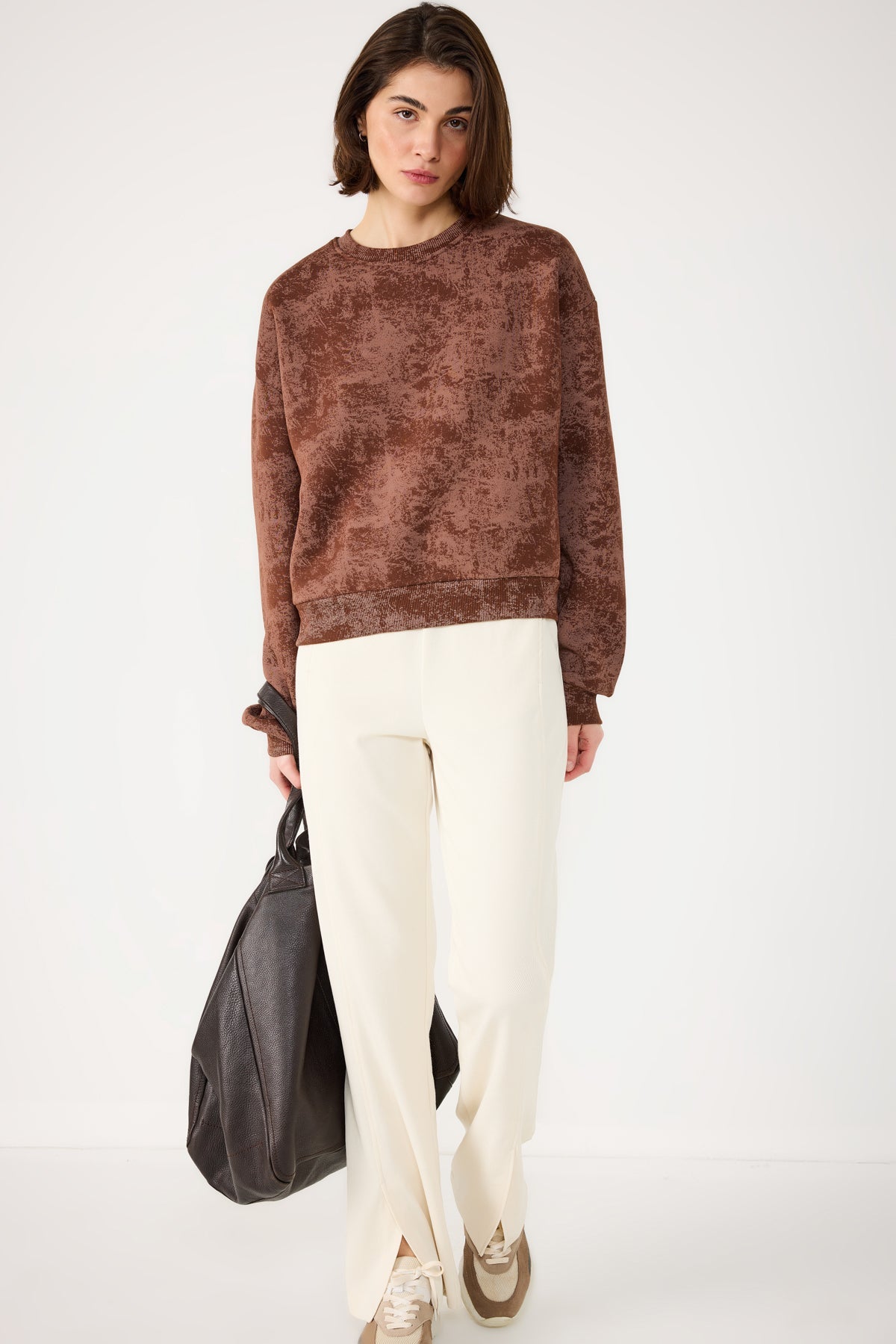 Sweatshirt mit Rundhalsausschnitt
