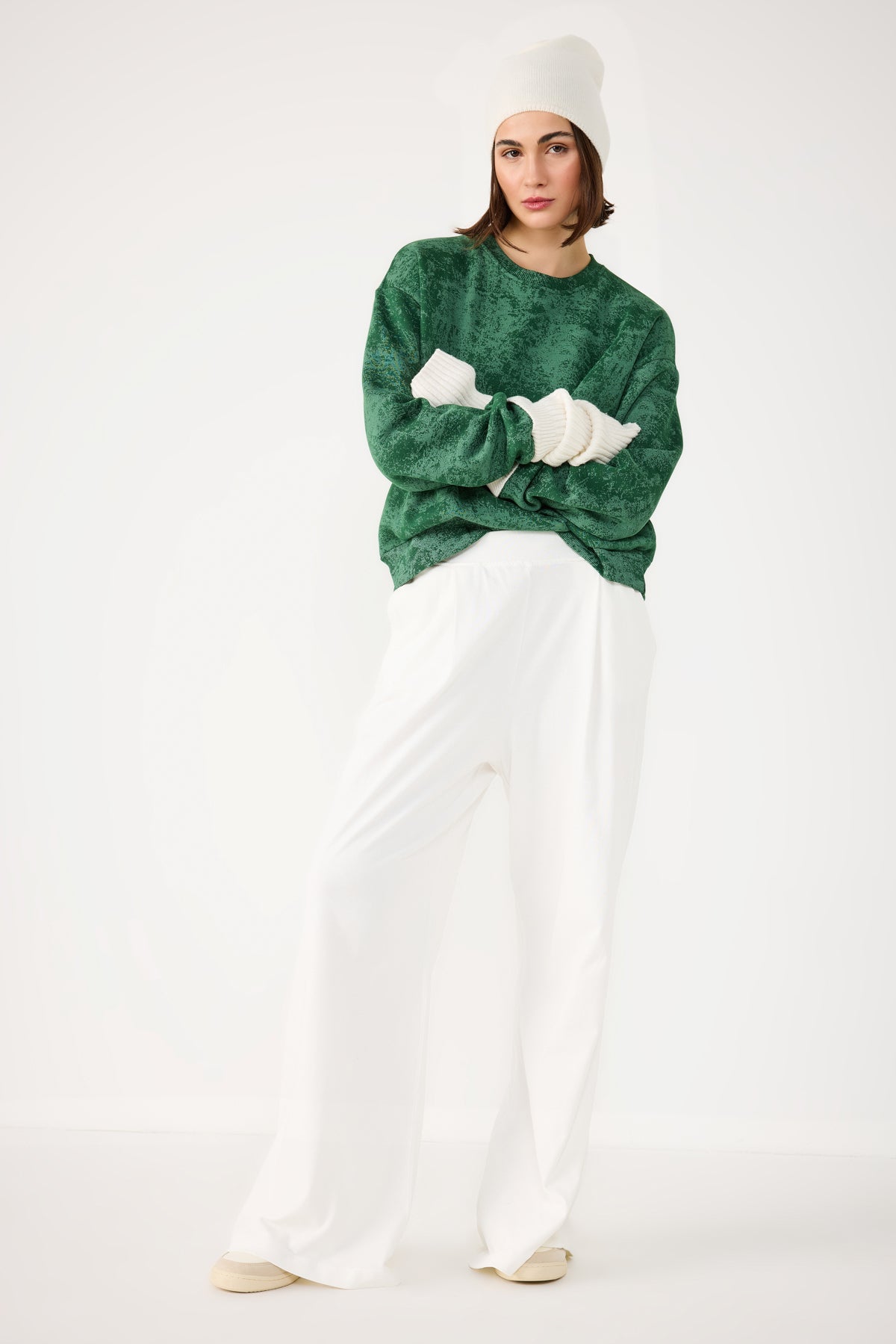 Sweatshirt mit Rundhalsausschnitt