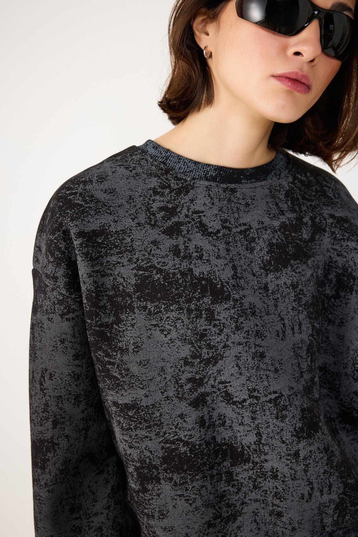 Sweatshirt mit Rundhalsausschnitt
