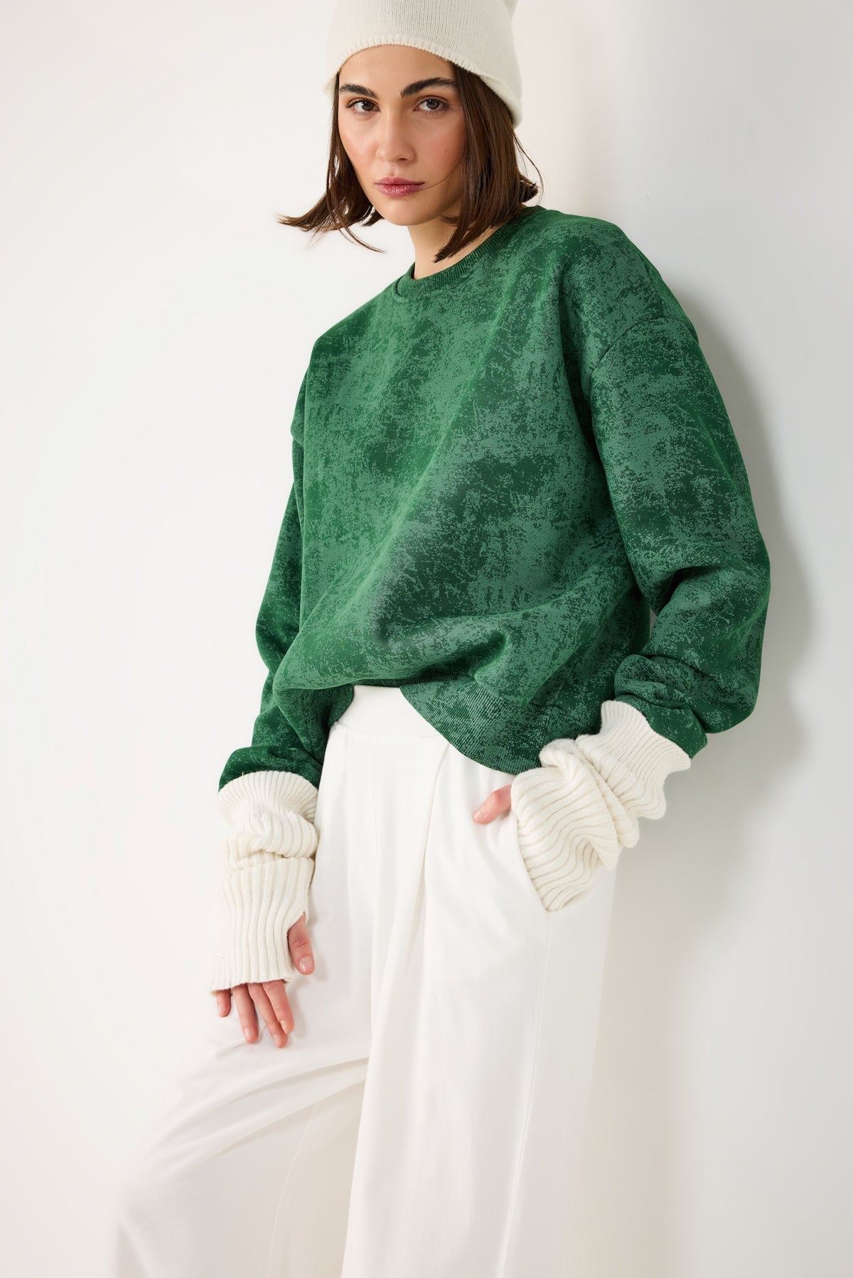 Sweatshirt mit Rundhalsausschnitt