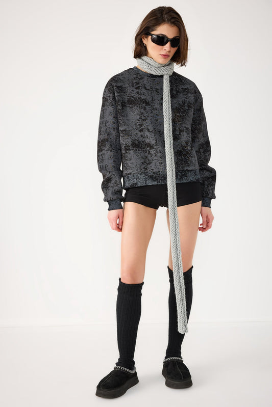Sweatshirt mit Rundhalsausschnitt