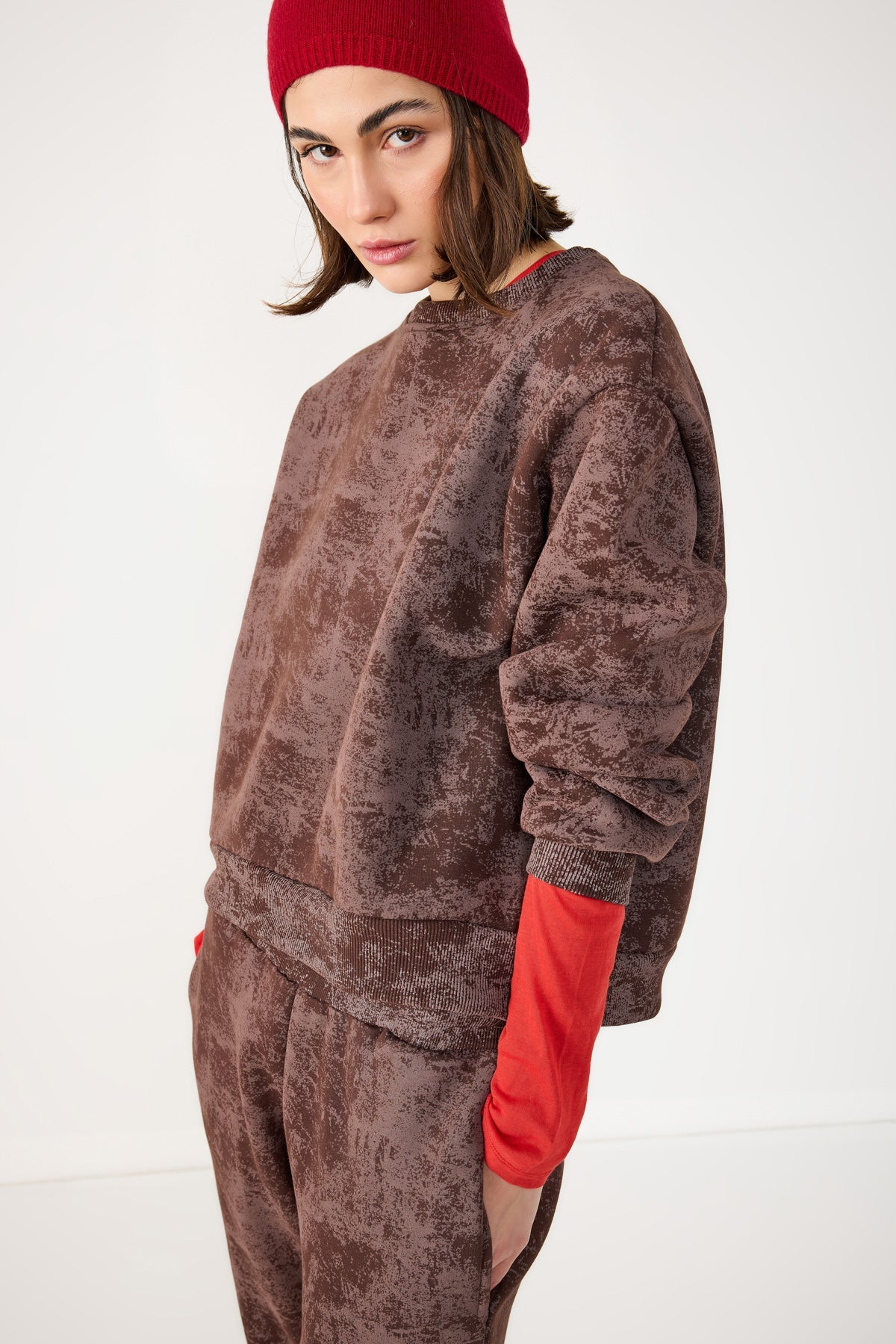 Sweatshirt mit Rundhalsausschnitt
