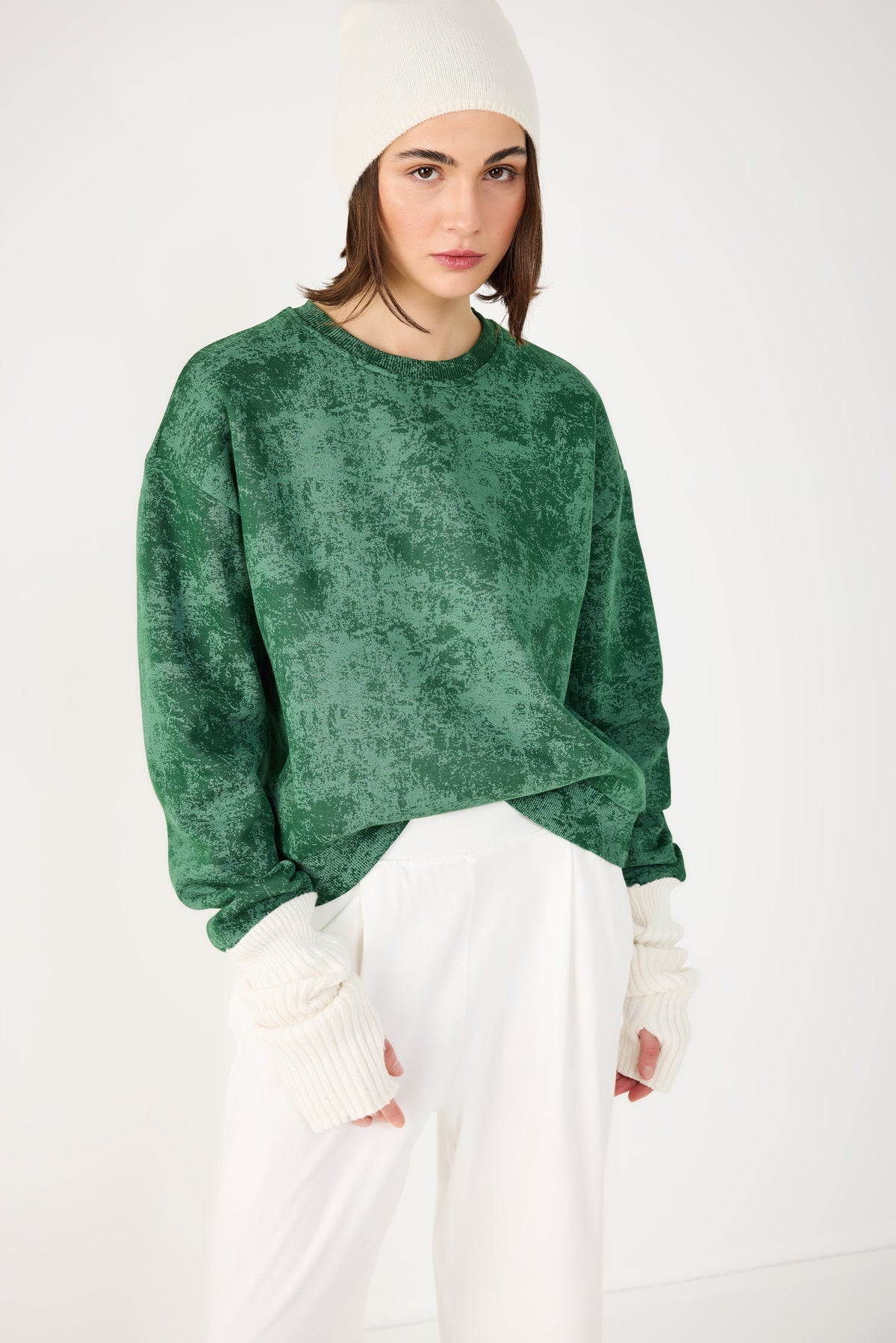 Sweatshirt mit Rundhalsausschnitt