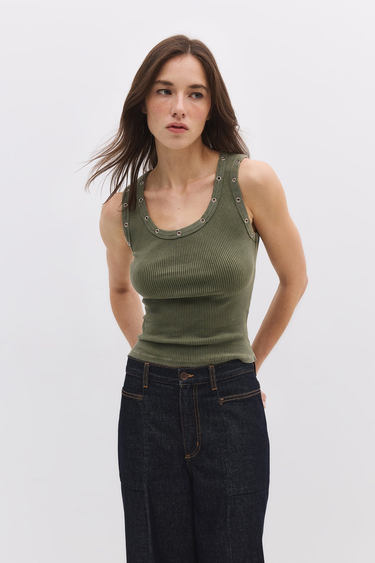 ärmellose Bluse