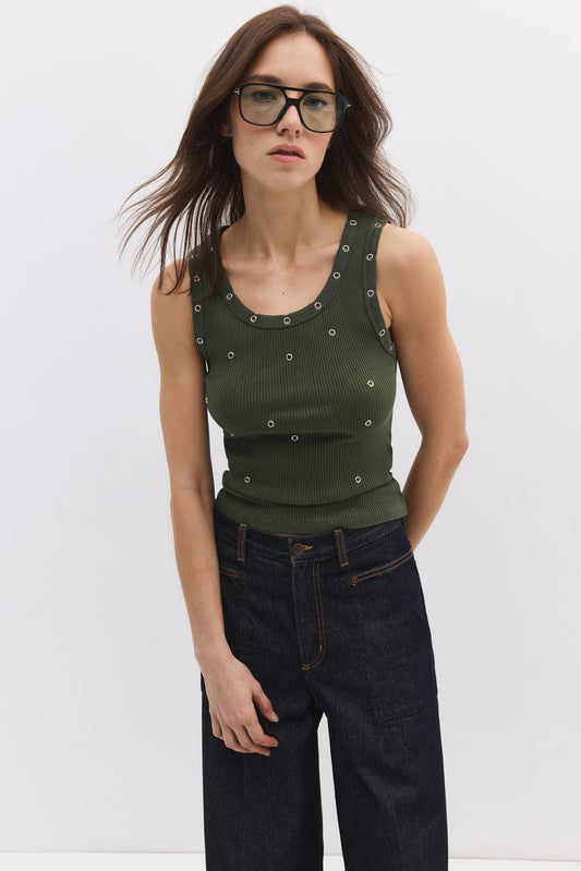 ärmellose Bluse