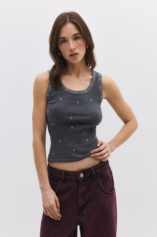 ärmellose Bluse