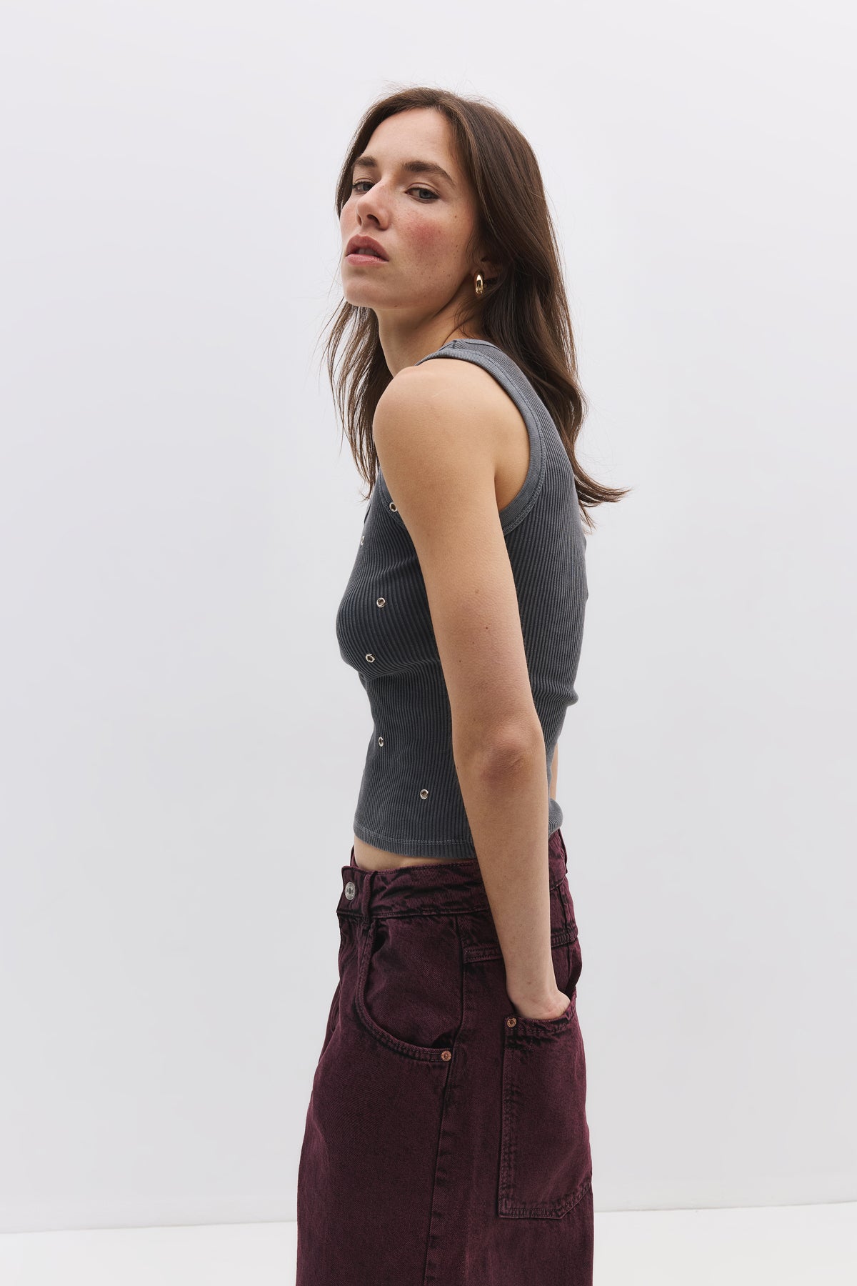 ärmellose Bluse