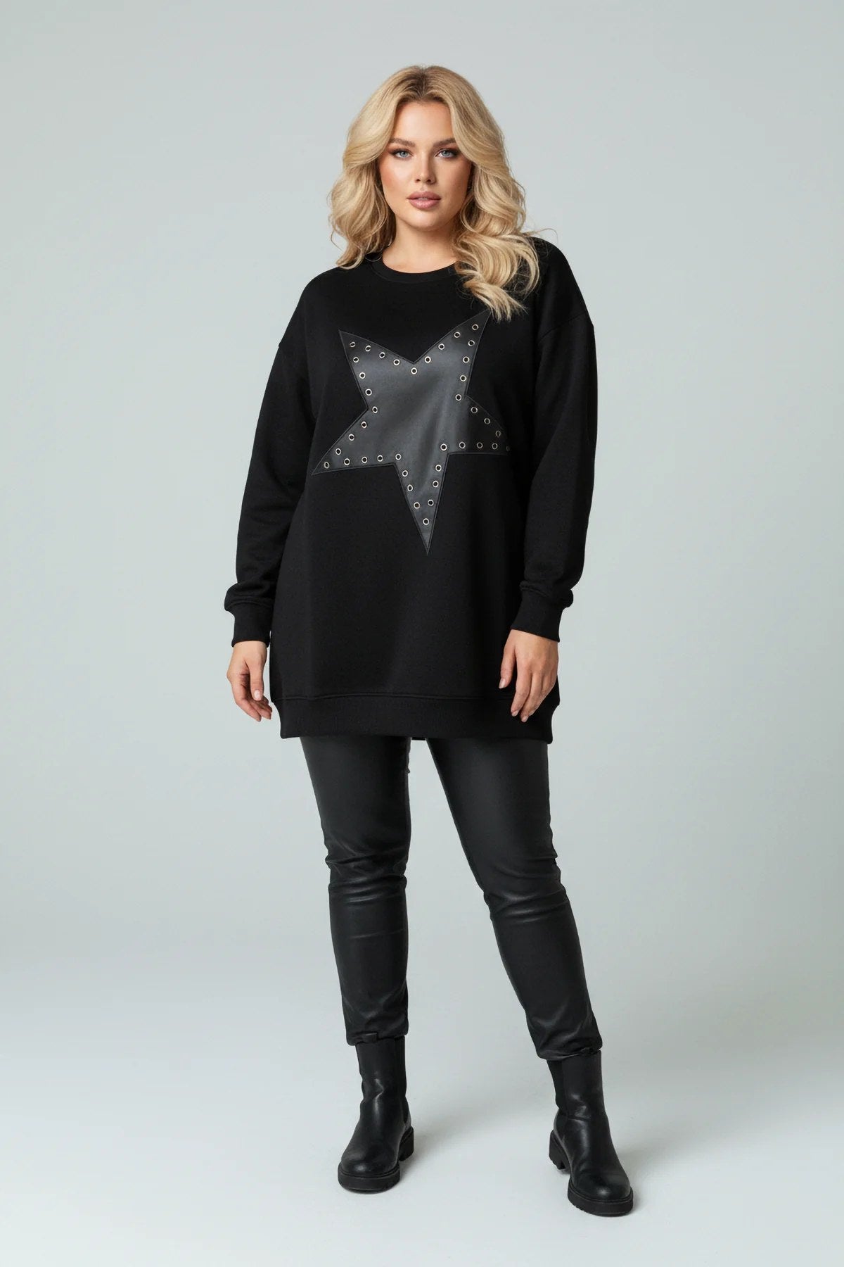 Sweatshirt mit Sternenprint