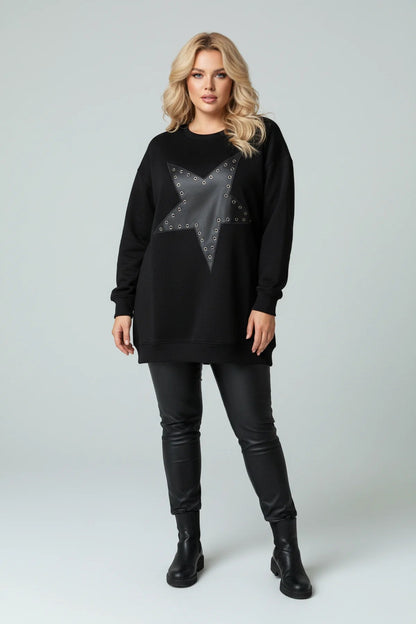 Sweatshirt mit Sternenprint