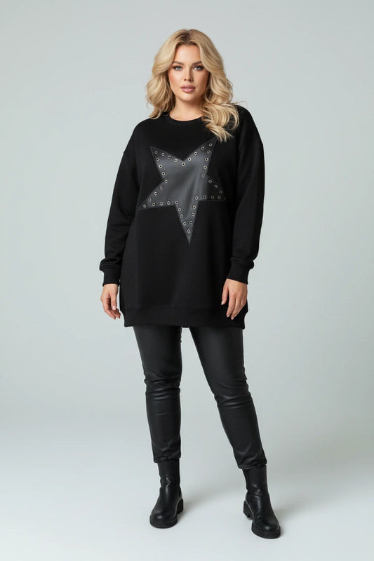 Sweatshirt mit Sternenprint